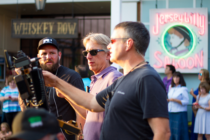 Santa Fe, NM: Filming "Granite Mountain" in Downtown Santa Fe